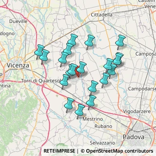 Mappa SP 25, 36043 Camisano Vicentino VI, Italia (6.265)