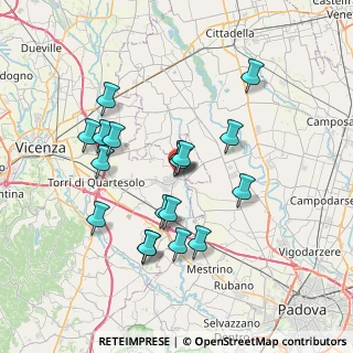Mappa SP 25, 36043 Camisano Vicentino VI, Italia (6.69222)