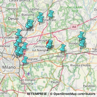 Mappa Viale Vittorio Veneto, 20051 Cassina de' Pecchi MI, Italia (9.3475)