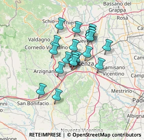 Mappa Via Pigafetta, 36051 Creazzo VI, Italia (9.8125)