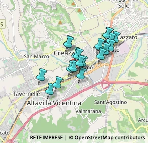 Mappa Via Pigafetta, 36051 Creazzo VI, Italia (1.29)