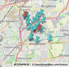 Mappa Via Napoli, 20093 Cologno Monzese MI, Italia (1.202)