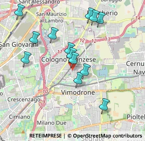 Mappa Via Napoli, 20093 Cologno Monzese MI, Italia (1.88077)