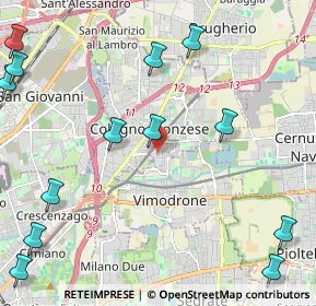 Mappa Via Napoli, 20093 Cologno Monzese MI, Italia (3.145)