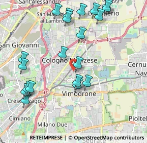 Mappa Via Napoli, 20093 Cologno Monzese MI, Italia (2.309)