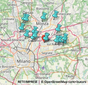 Mappa Via Napoli, 20093 Cologno Monzese MI, Italia (5.76063)