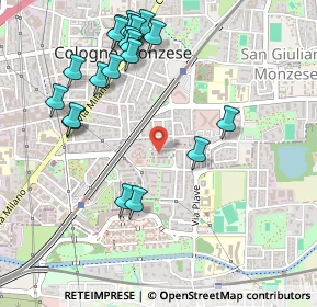 Mappa Via Napoli, 20093 Cologno Monzese MI, Italia (0.573)