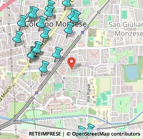 Mappa Via Napoli, 20093 Cologno Monzese MI, Italia (0.6665)