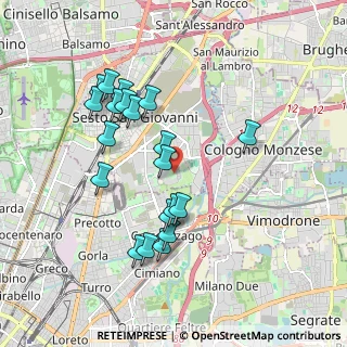 Mappa Via Livorno, 20099 Sesto San Giovanni MI, Italia (1.807)