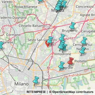 Mappa Via Livorno, 20099 Sesto San Giovanni MI, Italia (5.597)