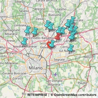 Mappa Via Livorno, 20099 Sesto San Giovanni MI, Italia (7.31529)