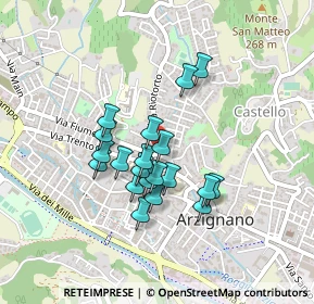 Mappa Via Padre Reginaldo Giuliani, 36071 Arzignano VI, Italia (0.337)