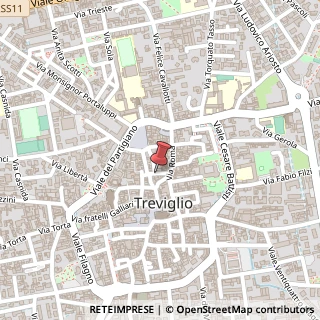 Mappa Via Oreste Mozzali,  3, 24047 Treviglio, Bergamo (Lombardia)