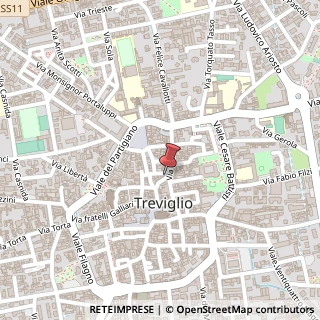 Mappa Via Oreste Mozzali, 3, 24047 Treviglio, Bergamo (Lombardia)