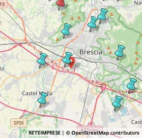 Mappa Via Lorenzo Ercoliani, 25125 Brescia BS, Italia (5.82714)