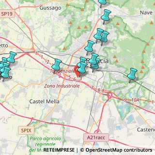 Mappa Via Lorenzo Ercoliani, 25125 Brescia BS, Italia (5.7385)
