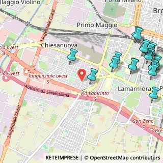 Mappa Via Lorenzo Ercoliani, 25125 Brescia BS, Italia (1.5245)