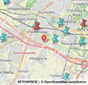 Mappa Via Lorenzo Ercoliani, 25125 Brescia BS, Italia (2.995)