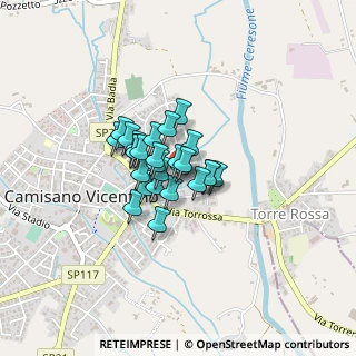 Mappa Via G. Zanella, 36043 Camisano Vicentino VI, Italia (0.23)