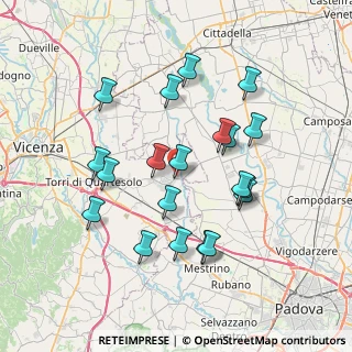Mappa Via G. Zanella, 36043 Camisano Vicentino VI, Italia (7.0695)