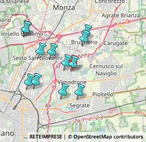 Mappa Via Copernico, 20093 Cologno Monzese MI, Italia (3.5775)