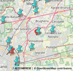 Mappa Via Copernico, 20093 Cologno Monzese MI, Italia (6.432)