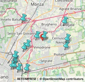 Mappa Via Copernico, 20093 Cologno Monzese MI, Italia (4.94929)