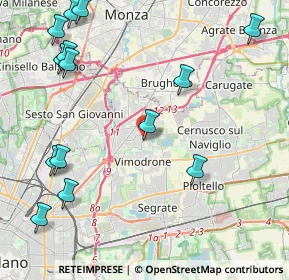 Mappa Via Copernico, 20093 Cologno Monzese MI, Italia (5.45714)