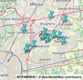 Mappa Via Copernico, 20093 Cologno Monzese MI, Italia (2.68846)