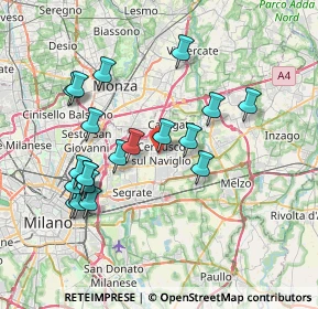 Mappa Via Ambrogio Uboldo, 20063 Cernusco sul Naviglio MI, Italia (7.437)