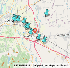 Mappa Via dei Finanzieri, 36040 Torri di Quartesolo VI, Italia (3.42909)