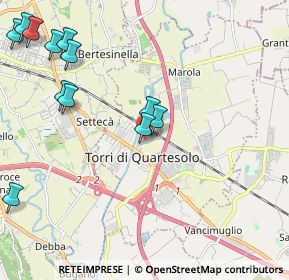 Mappa Via dei Finanzieri, 36040 Torri di Quartesolo VI, Italia (2.59917)