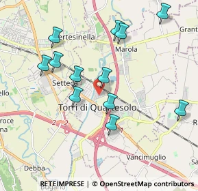 Mappa Via dei Finanzieri, 36040 Torri di Quartesolo VI, Italia (1.92917)