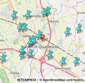 Mappa Via dei Finanzieri, 36040 Torri di Quartesolo VI, Italia (2.3805)