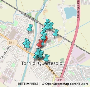 Mappa Via dei Finanzieri, 36040 Torri di Quartesolo VI, Italia (0.313)