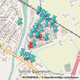 Mappa Via dei Finanzieri, 36040 Torri di Quartesolo VI, Italia (0.21786)