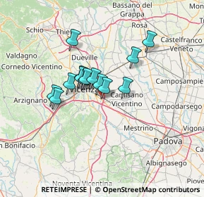 Mappa Via dei Finanzieri, 36040 Torri di Quartesolo VI, Italia (9.44429)