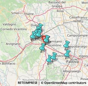Mappa Via dei Finanzieri, 36040 Torri di Quartesolo VI, Italia (9.03846)