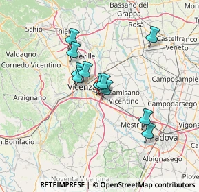 Mappa Via dei Finanzieri, 36040 Torri di Quartesolo VI, Italia (10.54909)