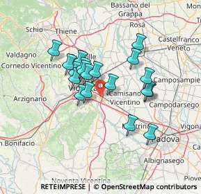 Mappa Via dei Finanzieri, 36040 Torri di Quartesolo VI, Italia (10.95579)