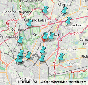 Mappa Viale Monza, 20099 Sesto San Giovanni MI, Italia (4.22133)