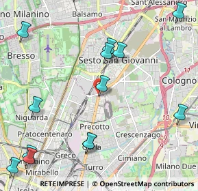 Mappa Viale Monza, 20099 Sesto San Giovanni MI, Italia (2.90333)