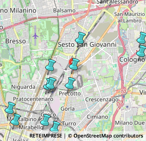 Mappa Viale Monza, 20099 Sesto San Giovanni MI, Italia (2.67846)