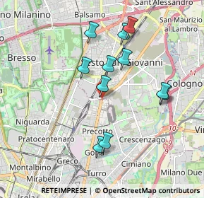 Mappa Viale Monza, 20099 Sesto San Giovanni MI, Italia (1.71182)