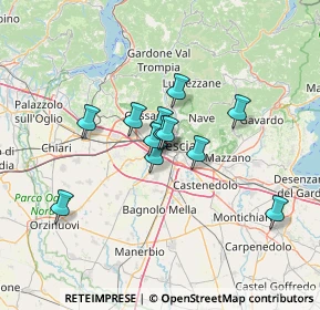 Mappa 25125 Brescia BS, Italia (9.50167)