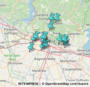 Mappa 25125 Brescia BS, Italia (8.49375)