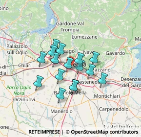 Mappa 25125 Brescia BS, Italia (9.91125)