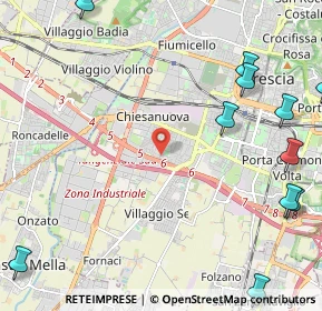 Mappa 25125 Brescia BS, Italia (3.34667)
