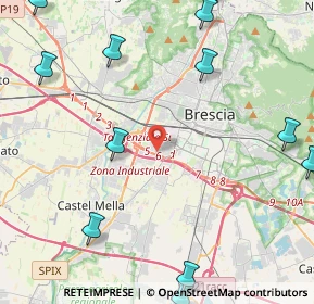 Mappa 25125 Brescia BS, Italia (6.64214)