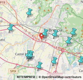 Mappa 25125 Brescia BS, Italia (4.81667)